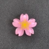 Ice-transparent crystal five-petal flower cherry blossom resin diy jewelry accessories, phone cases, crocs, patches, hair accessory materials Application Scenario